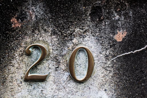 20 number emblem