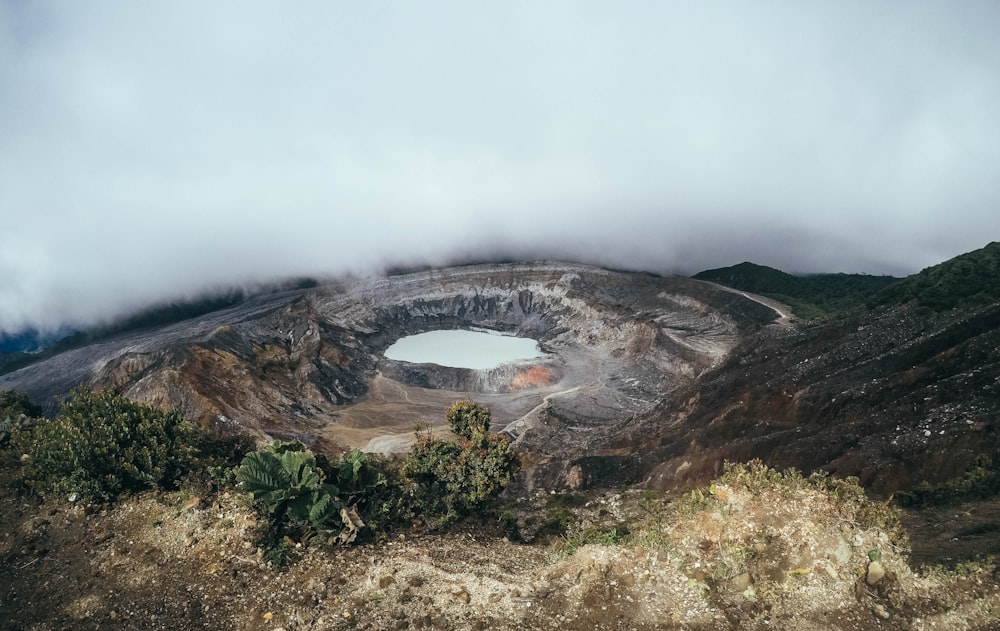 landscape photo of volcano