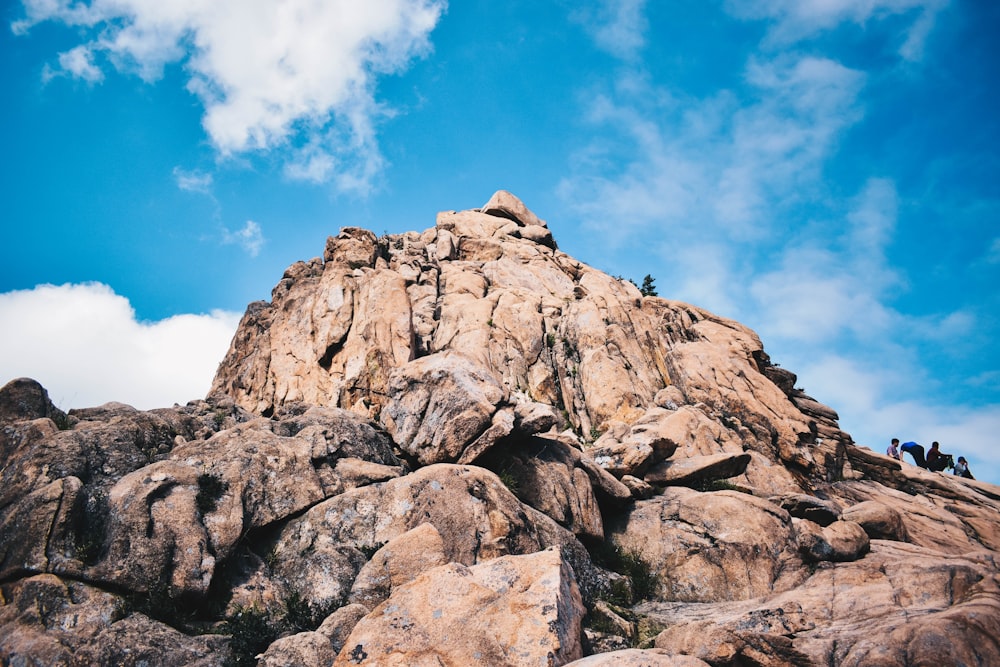 mountain under blue sky