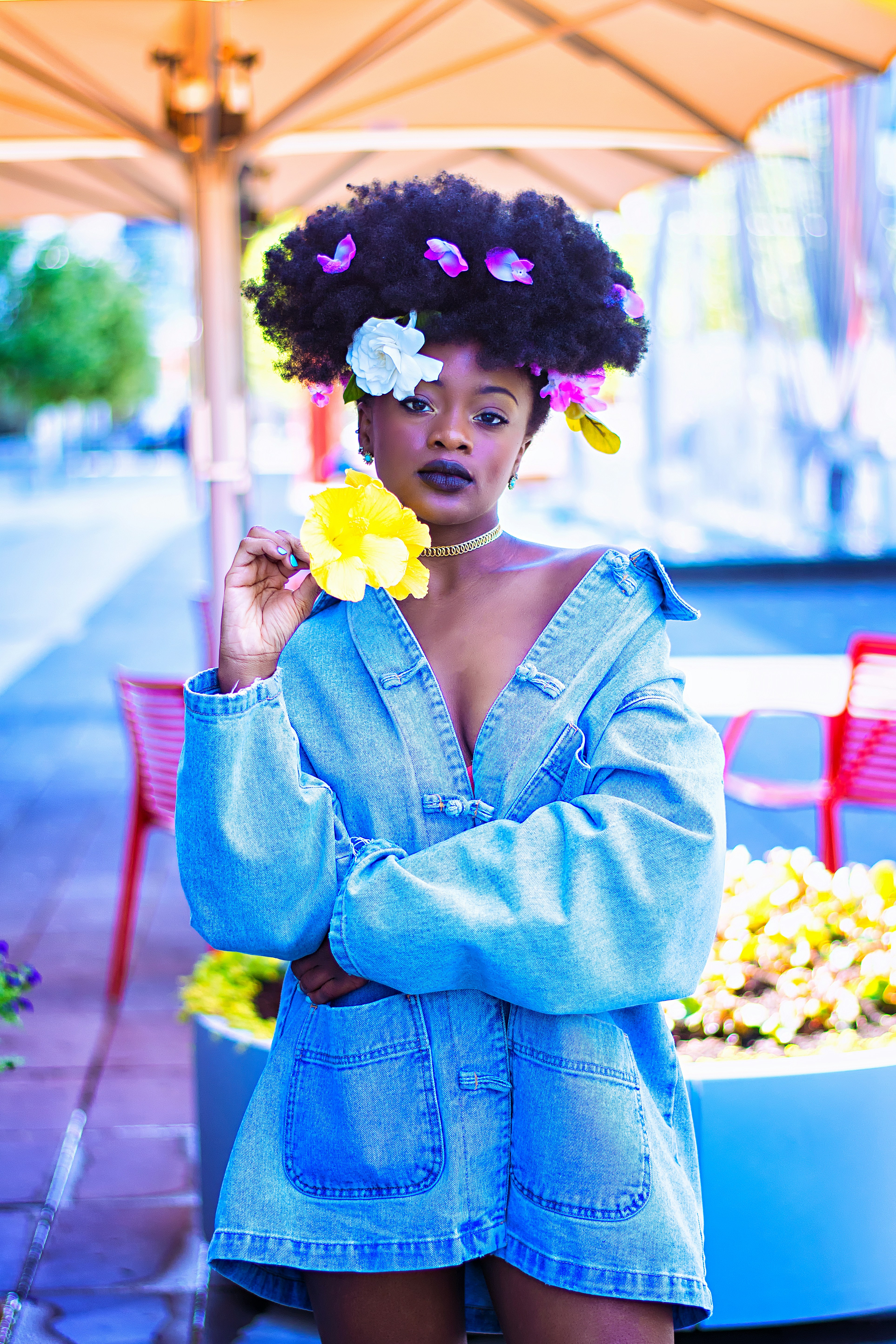 A beautiful expression of color - The lovely muse @AtandaDiaries