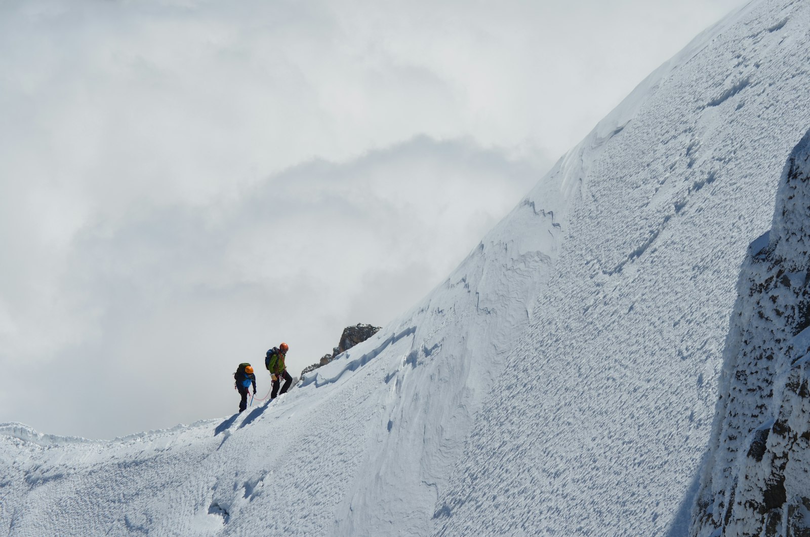 Tamron AF 70-300mm F4-5.6 Di LD Macro sample photo. Two persons trekking on photography