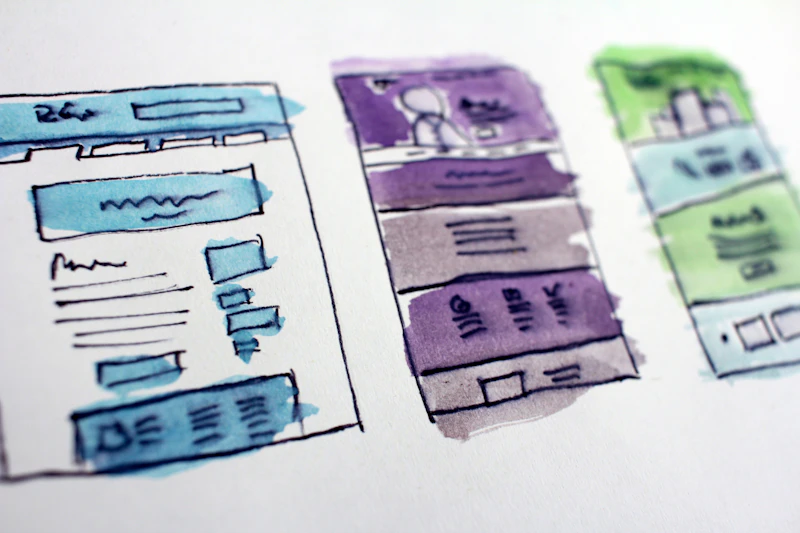 Simple website page concept