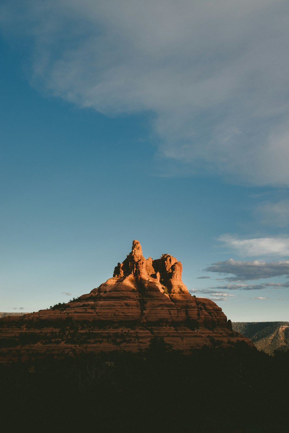 montagnes pendant la journée