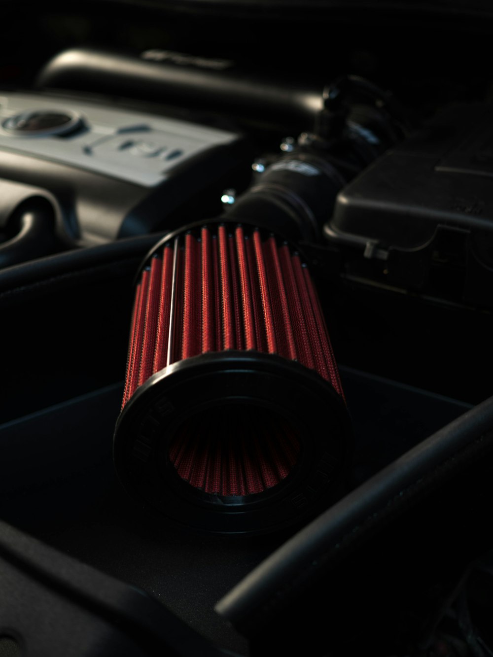 Red and black car engine photo – Free Motor Image on Unsplash