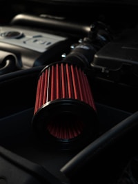 Intake installed in Civic Si engine bay
