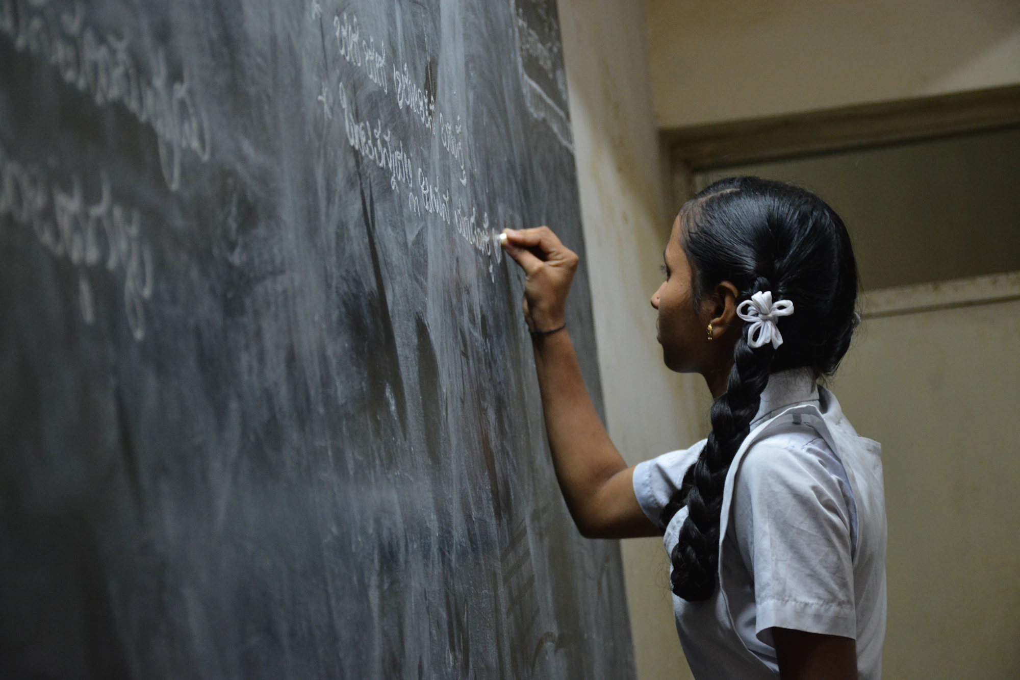 Empowered girls studying together