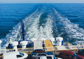 vehicles on cargo ship