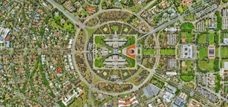 aerial photography of buildings
