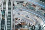 aerial photography of mall interior