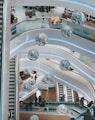 aerial photography of mall interior