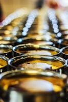 Close-up of high-quality plastic containers for industrial use.