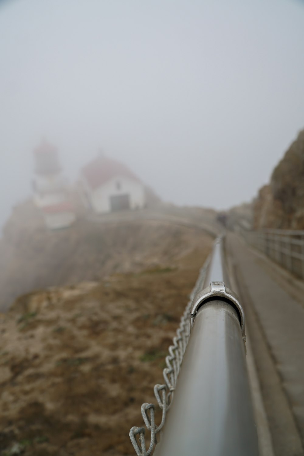 gray railings during daytime