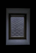 3D rendering of a custom impact window design highlighting frame details.