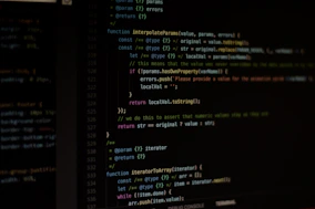 Code editor screen showing clean, well-organized programming code.