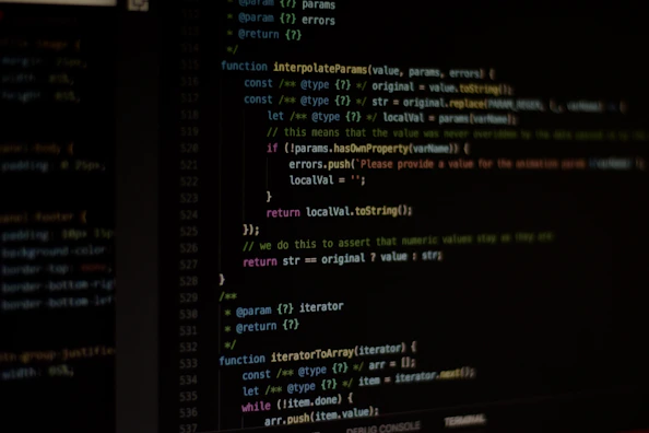 Screenshot of a coding AI assistant helping a developer write code, with dark mode and blue-purple theme.