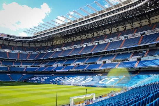 Real Madrid CF stadium in Santiago Bernabéu Stadium Spain