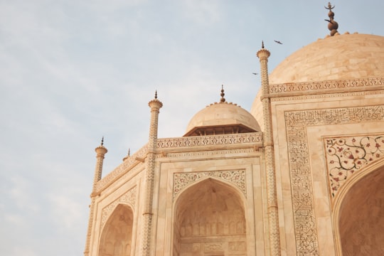 concrete dome mosque in Taj Mahal India