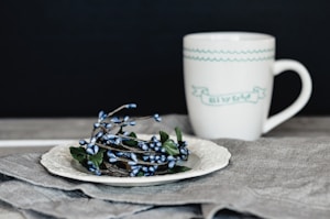 Blue Ceramic Dinner Plate