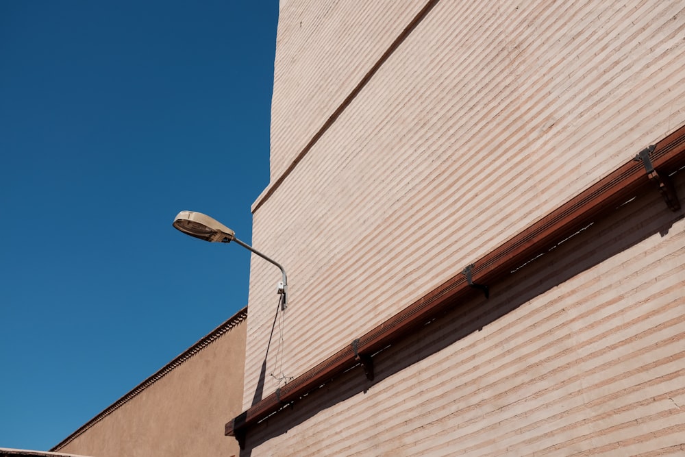 white and black outdoor lamp