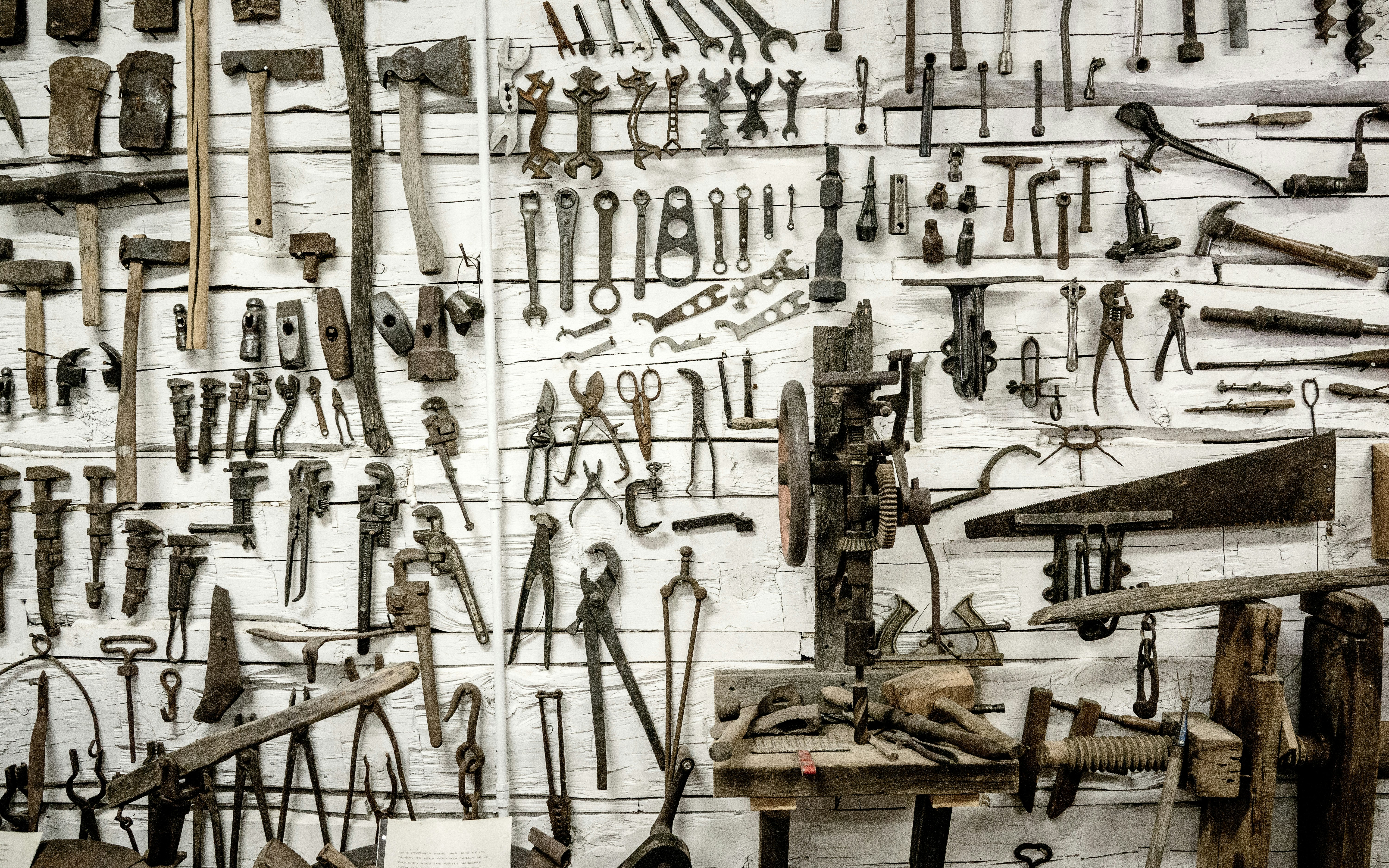 This was taken in a small tool shed in a ghost town in New Mexico called Shakespeare.