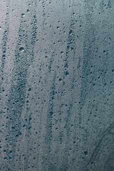 water dew on glass