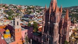 An aerial view of Santa Fe showcasing its vibrant community.