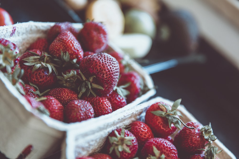 red strawberries