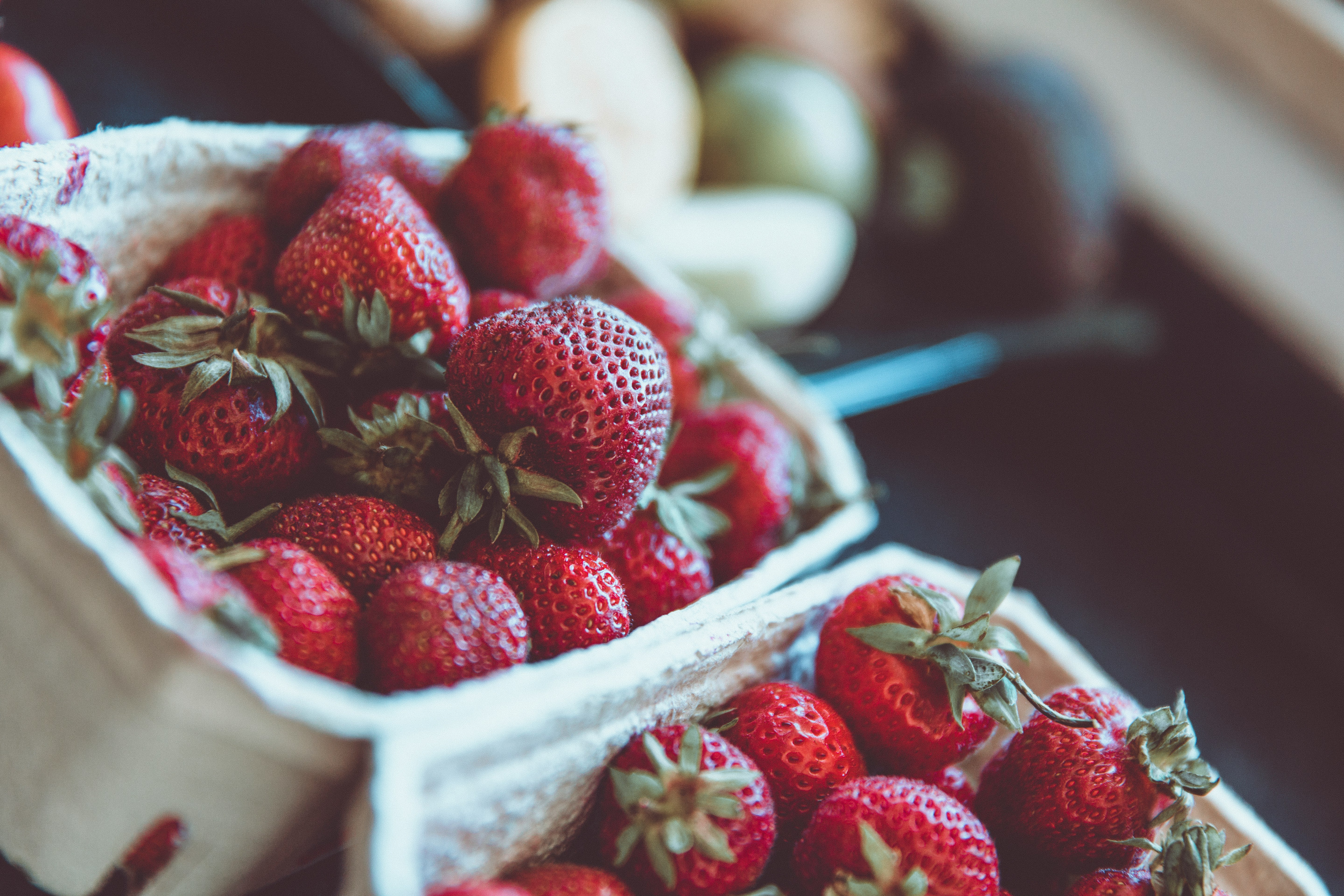 red strawberries