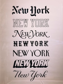black New York texts
