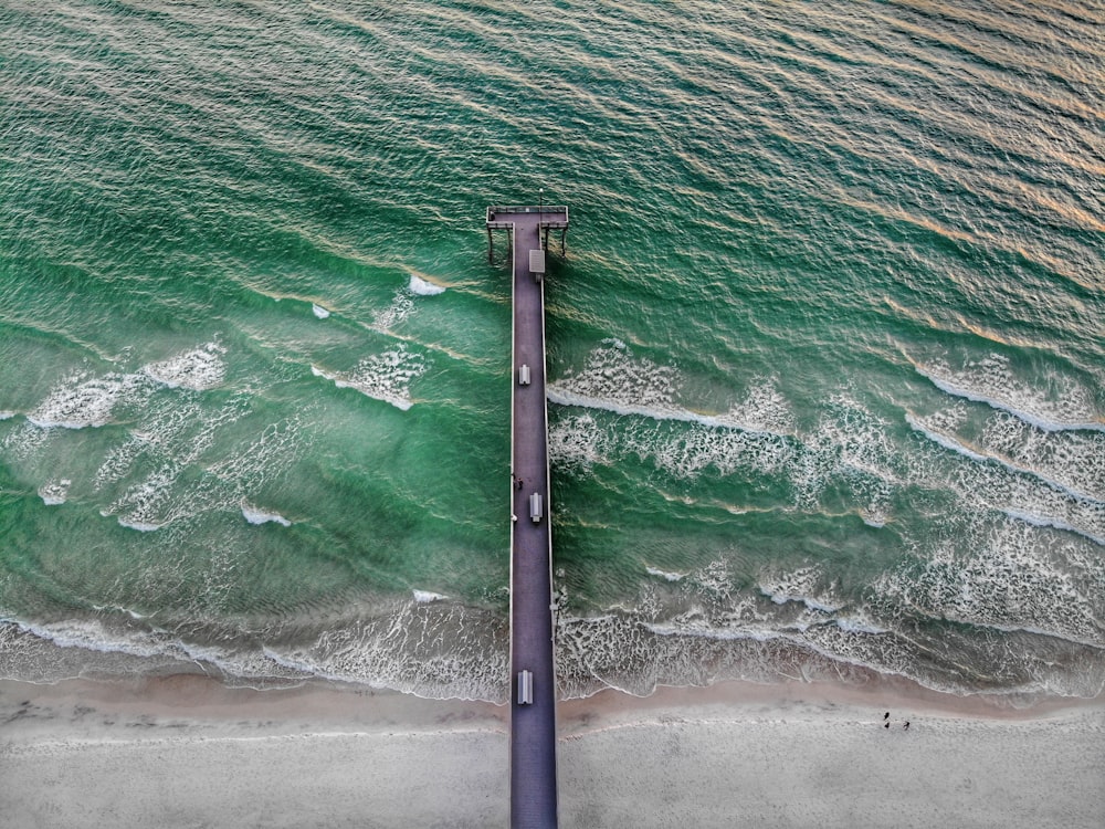 aerial view of dock