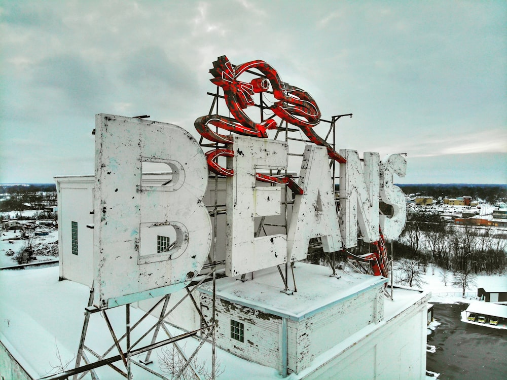 beans building signage