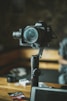 black Canon DSLR camera