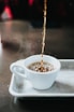 time lapse photography of coffee on cup