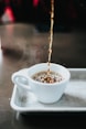 time lapse photography of coffee on cup