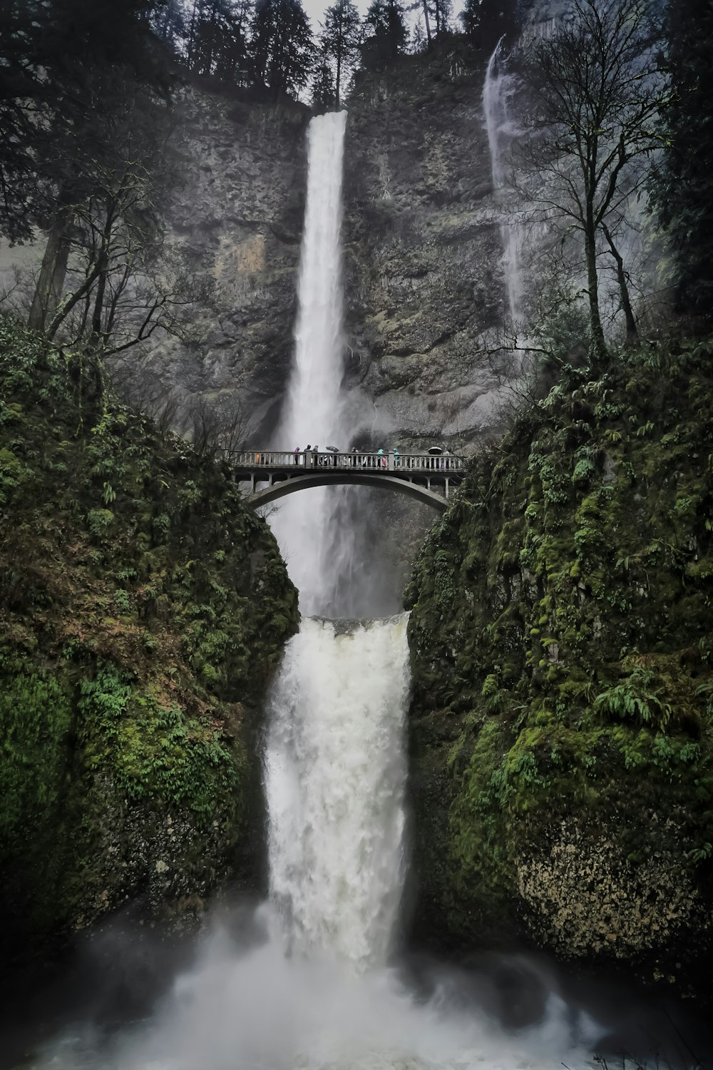 waterfalls in mountain