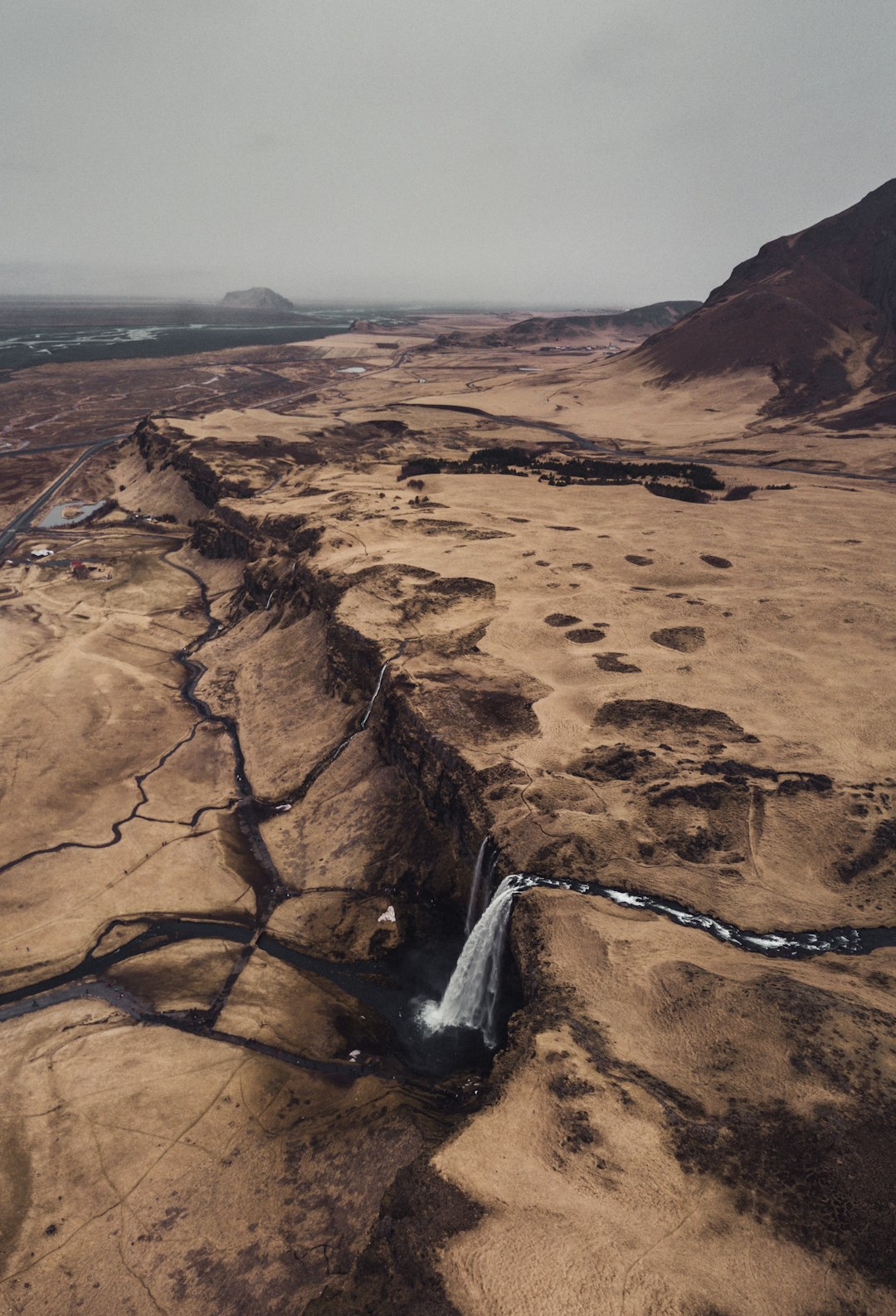 aerial shot of mountain