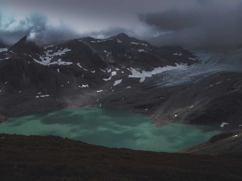 lake with mountain rage