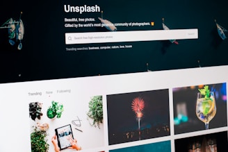 Unsplash text screengrab