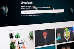 Unsplash text screengrab