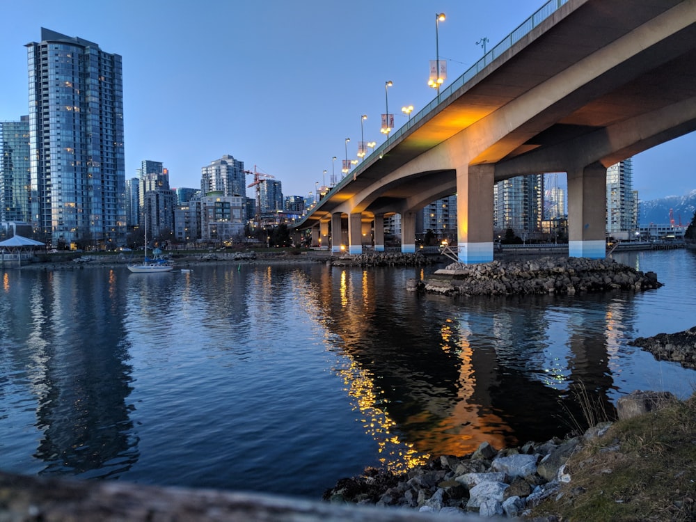 bridge near building