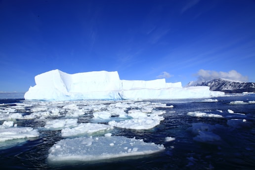 ice berg on body of water