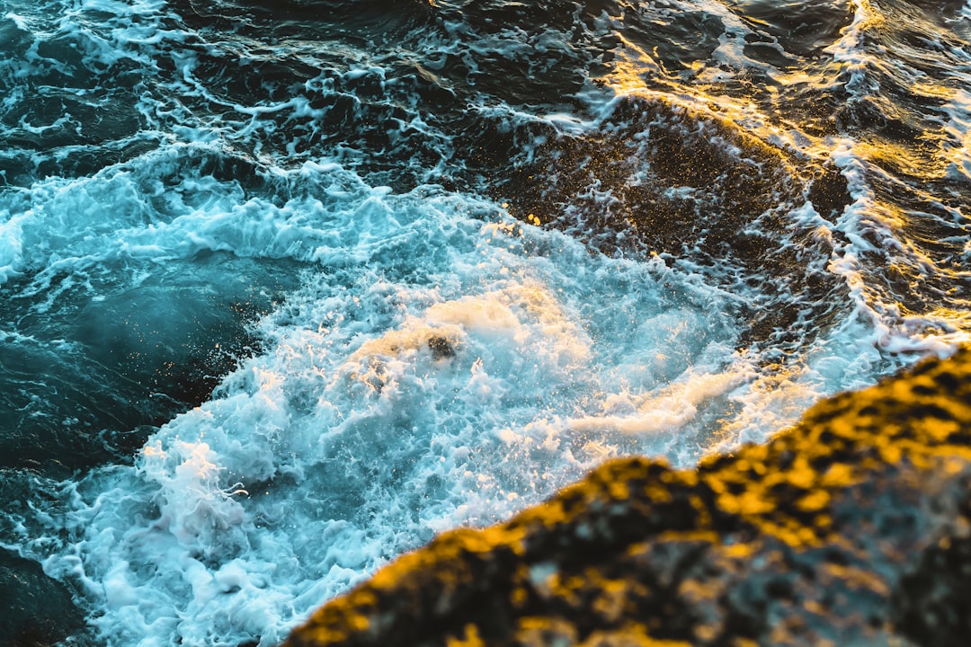 time lapse photography of water wave