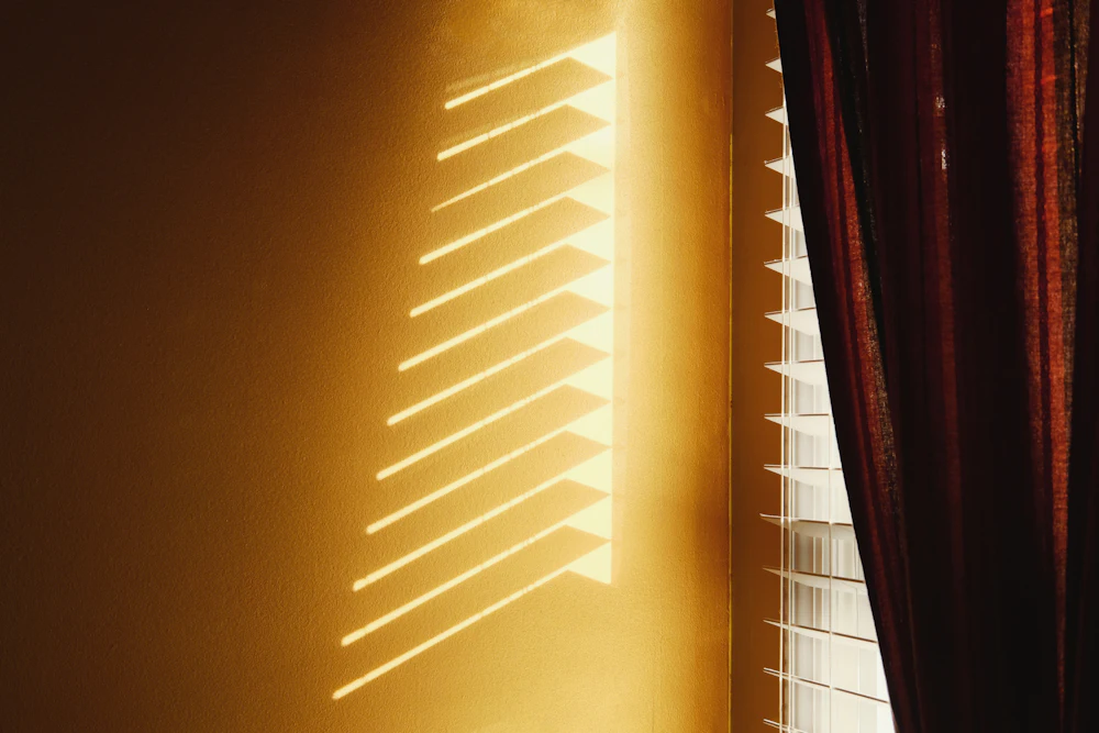 Warm light through a window