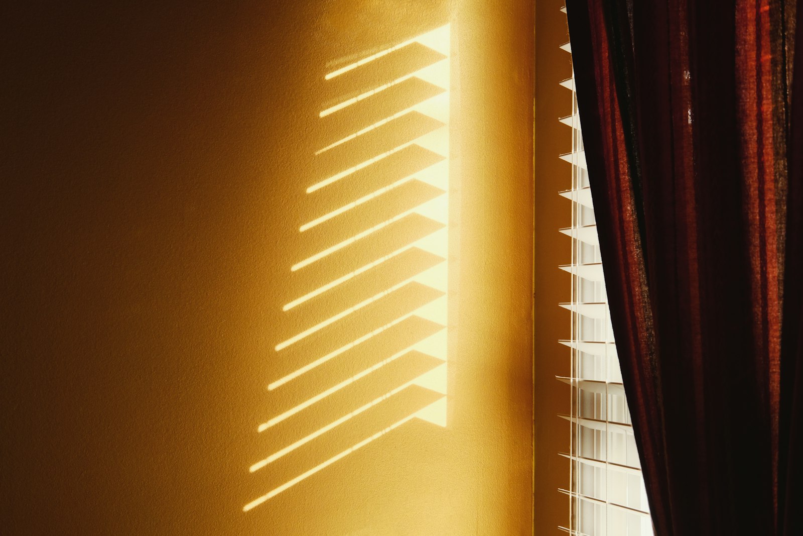 Soft daylight falling through sheer curtains into a calm room