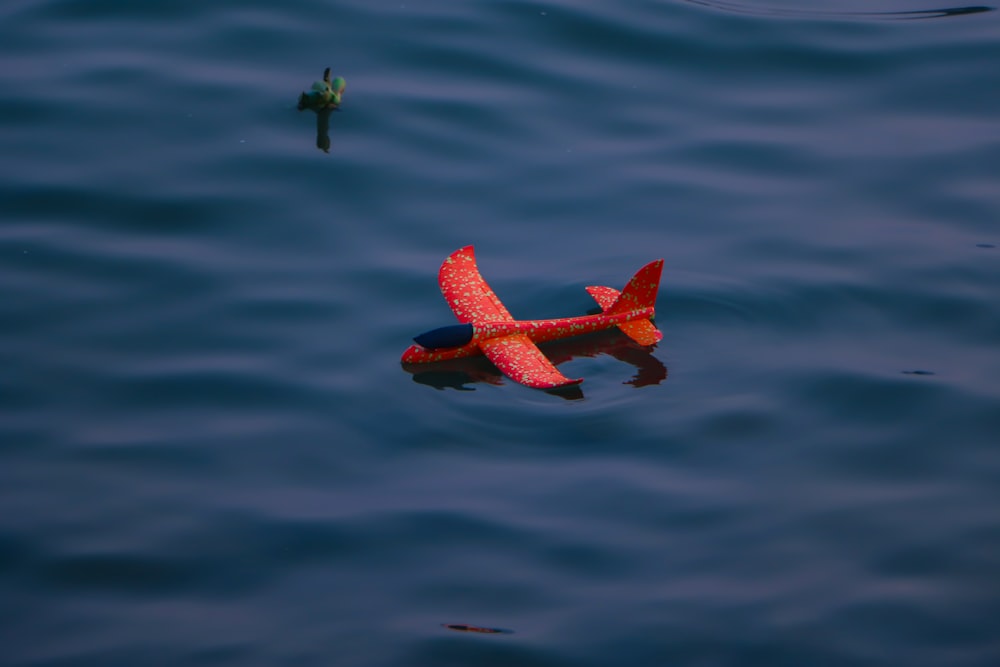 paper plane on body of water