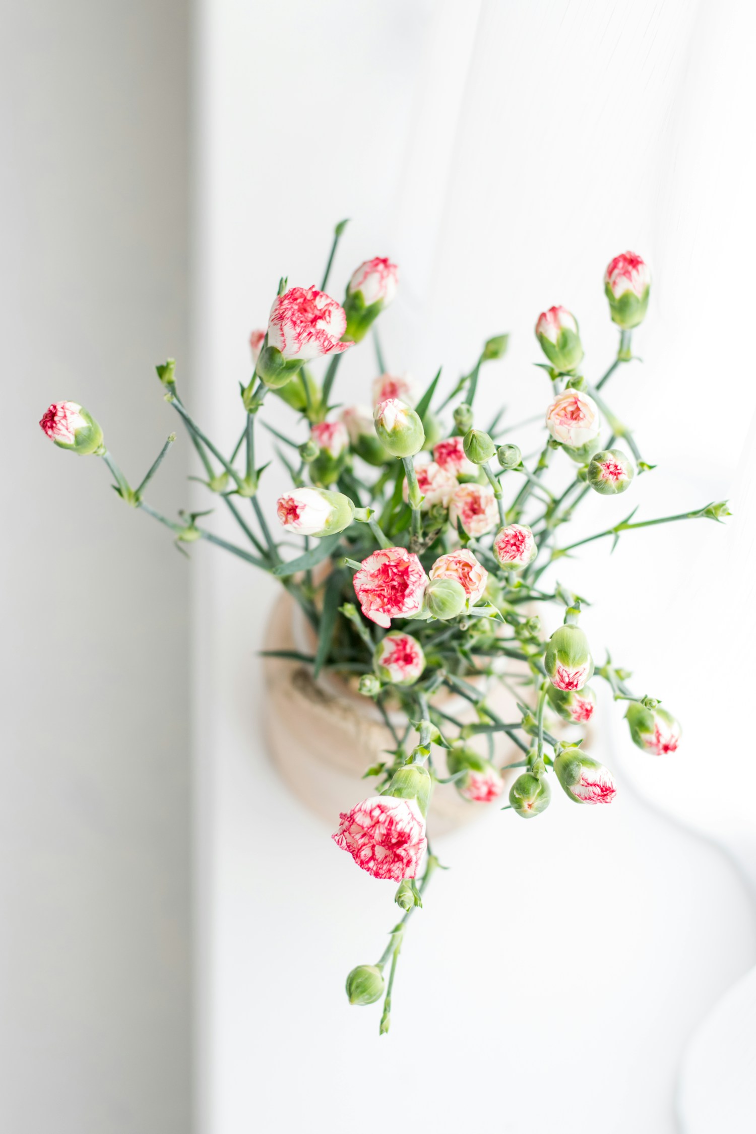 Colorful bouquet of roses and lilies