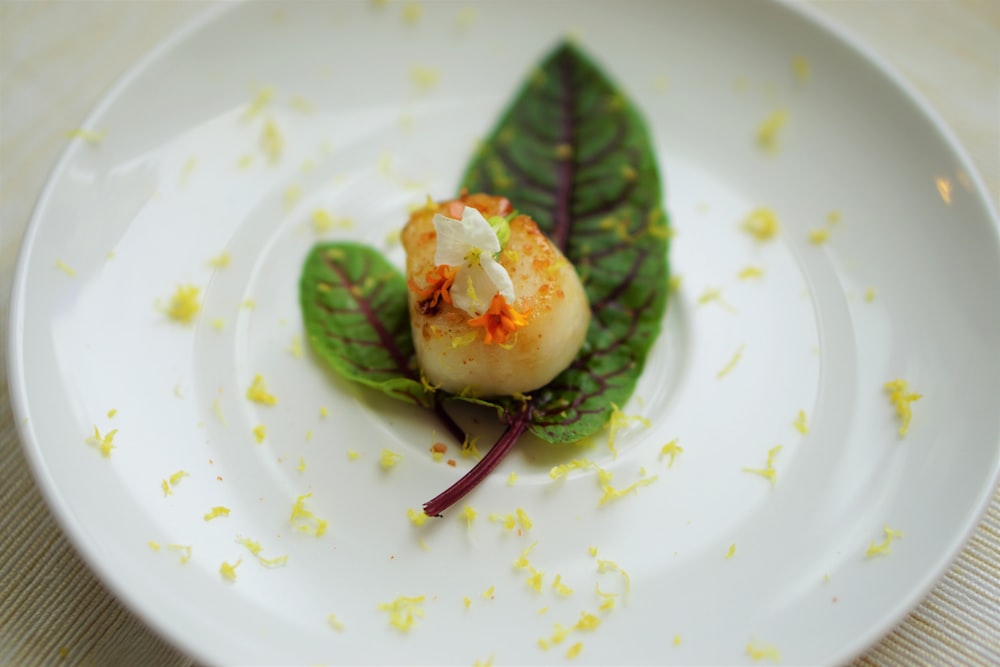 scallop with green relish
