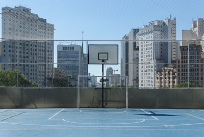 empty basketball court