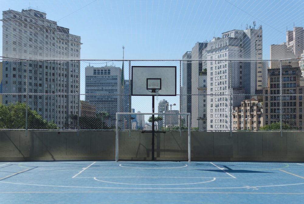 empty basketball court