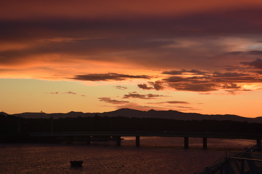 Lake Burley Griffin at sunset
